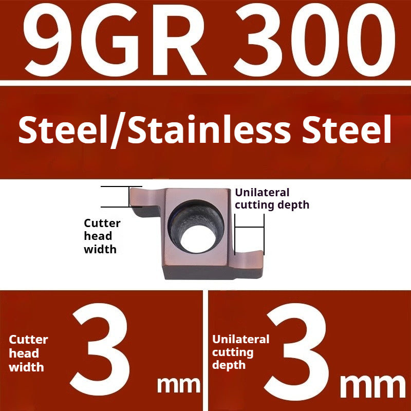 1008-CNC Bore Deep Grooving Inserts Small Hole Grooving Comma Inserts Insert Bar MB-05GR/07GR/09GR Rounded Corner Shandong Denso Pricision Tools Co.,Ltd.